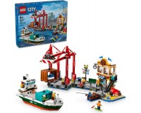 60422 Seaside Harbor with Cargo Ship